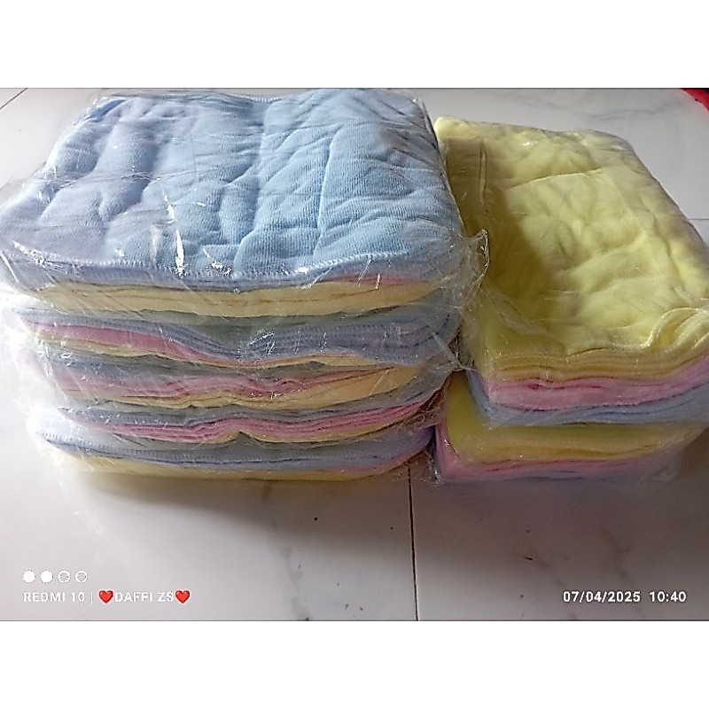 Mindil 1 Lusin Size 19x19 / handuk Saputangan / handuk souvenir