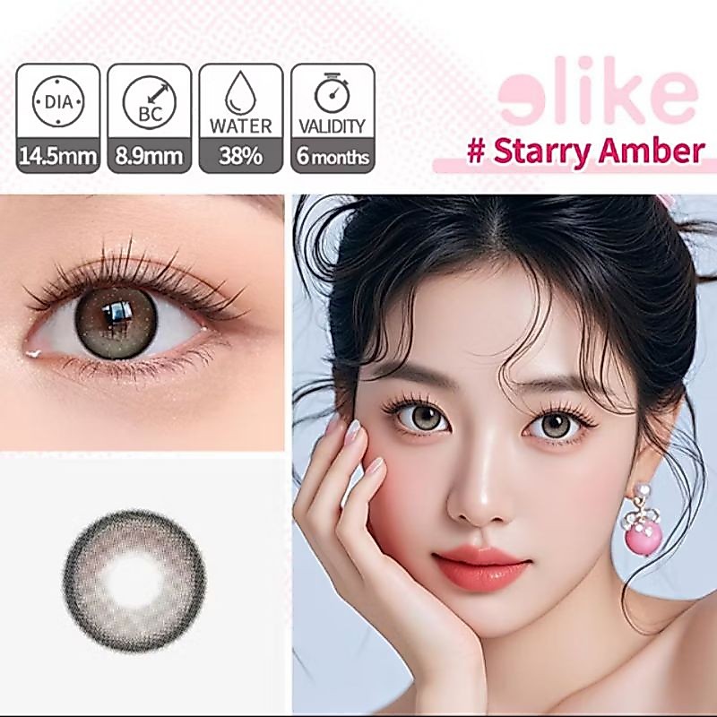 [New]Elike Starry series softlens warna diameter 14.5mm 1 pasang softlens mata soflent normal