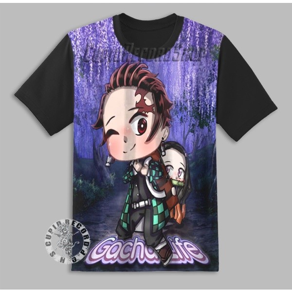 Baju Gacha Life Kaos Anak Laki Laki Perempuan Pakaian 1 12 Tahun Game Anime 3D 10466 S-2XL
