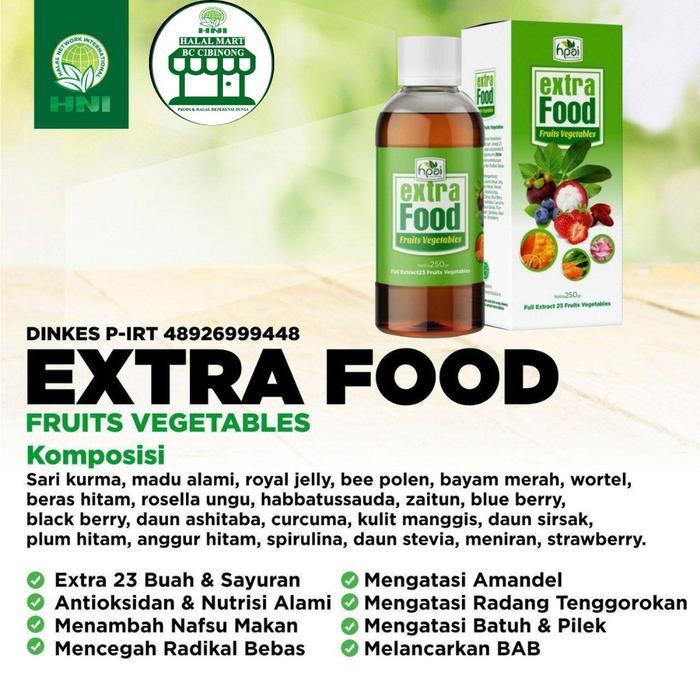 MADU EXTRA FOOD EXTRAFOOD HNI HPAI - MADU BUAH DAN SAYUR - Extra Food