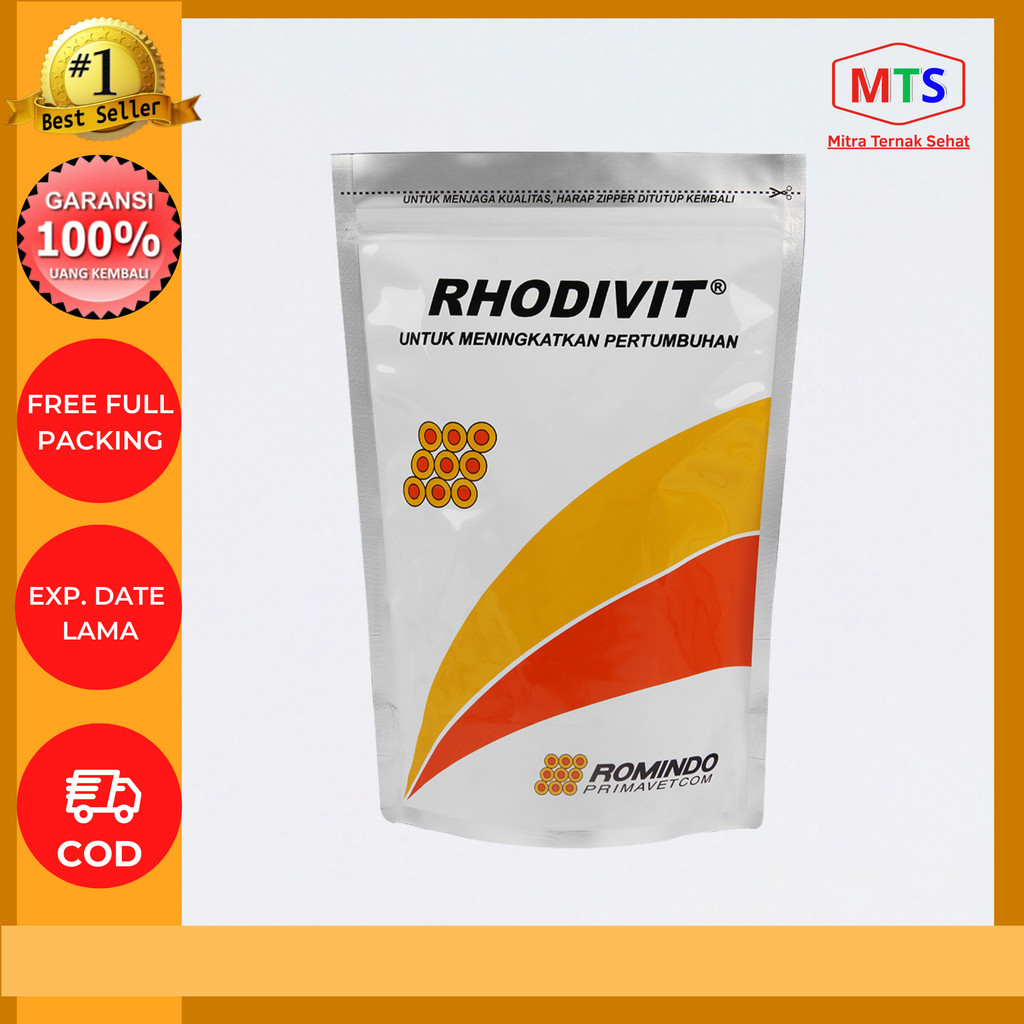 RHODIVIT 1 Kg Vitamin Ayam - Meningkatkan Pertumbuhan Dan Produktivitas Ternak