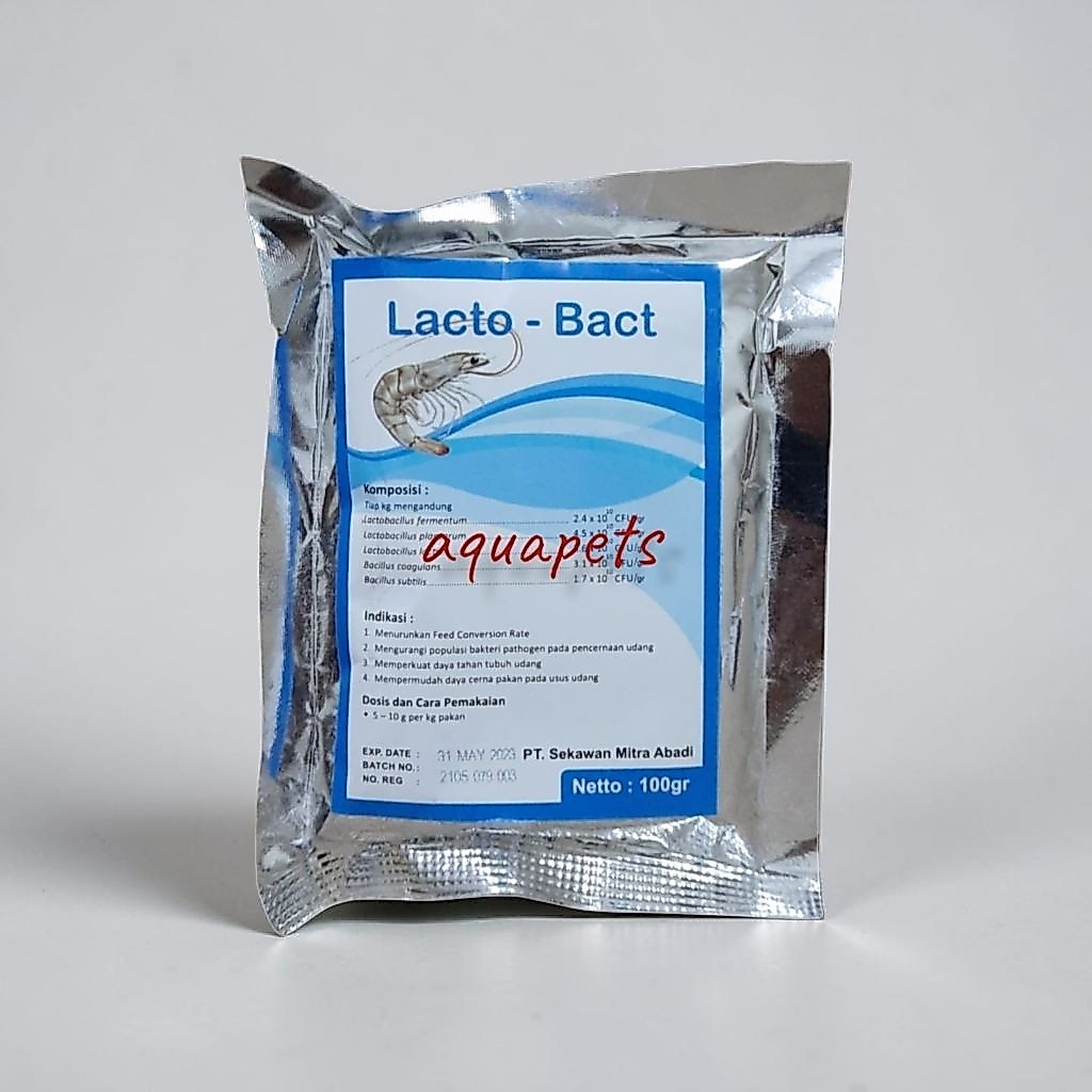 Lacto-Bact Probiotic Ikan dan Udang Lactobacillus 100gr