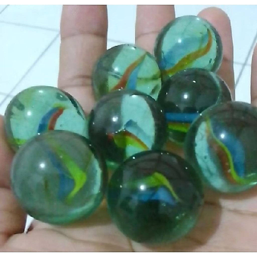 Kelereng Jumbo Belimbing Isi 10 Biji Motif Belimbingnya Random( 10 Biji Kelereng Jumbo Motif Belimbi