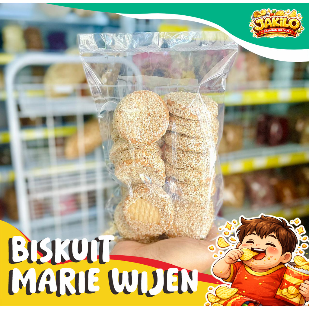Marie Wijen 500gr Biskuit Marie Manis Legit - JAKILO Jajanan Kiloan
