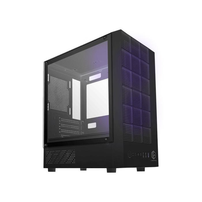 CUBE GAMING SHACK M-ATX PC Case Casing pc gaming - Hitam