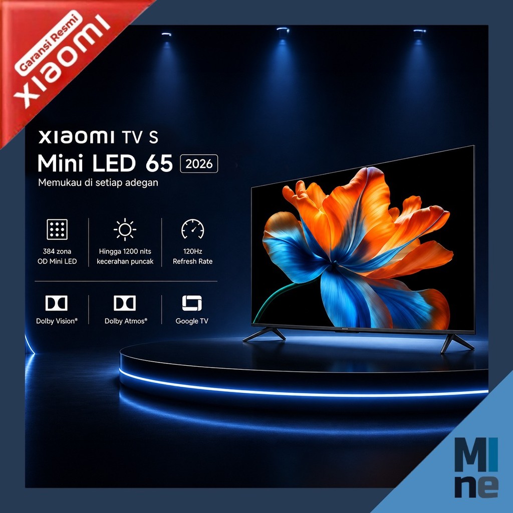Xiaomi TV S Mini LED 65 Inch 2026 Google TV 4K QD-Mini LED UHD Dolby Audio, DTS-X, HDR10+, HLG, Film