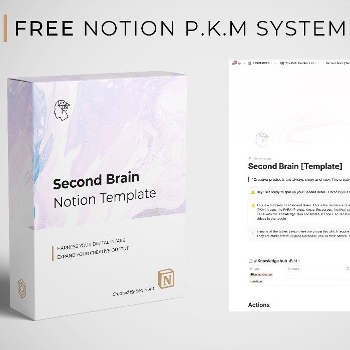 [TMP] ️ Second Brain Notion Template | Template Notion ️ - Jidan Shoppu