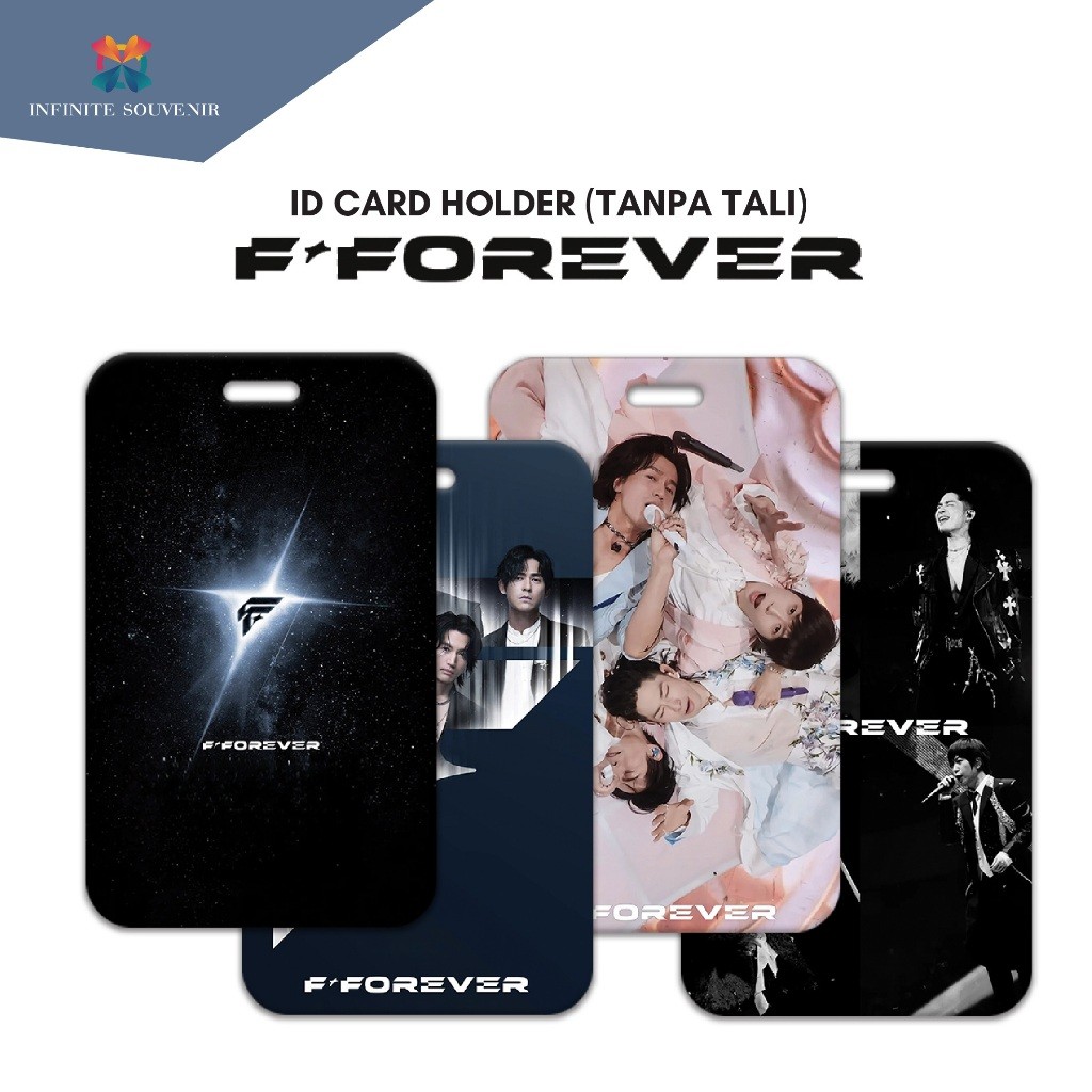 (N009) Nametag F Forever Tanpa Tali / ID Card Holder F4 / Tempat Kartu Jerry Yan / Vanness Wu