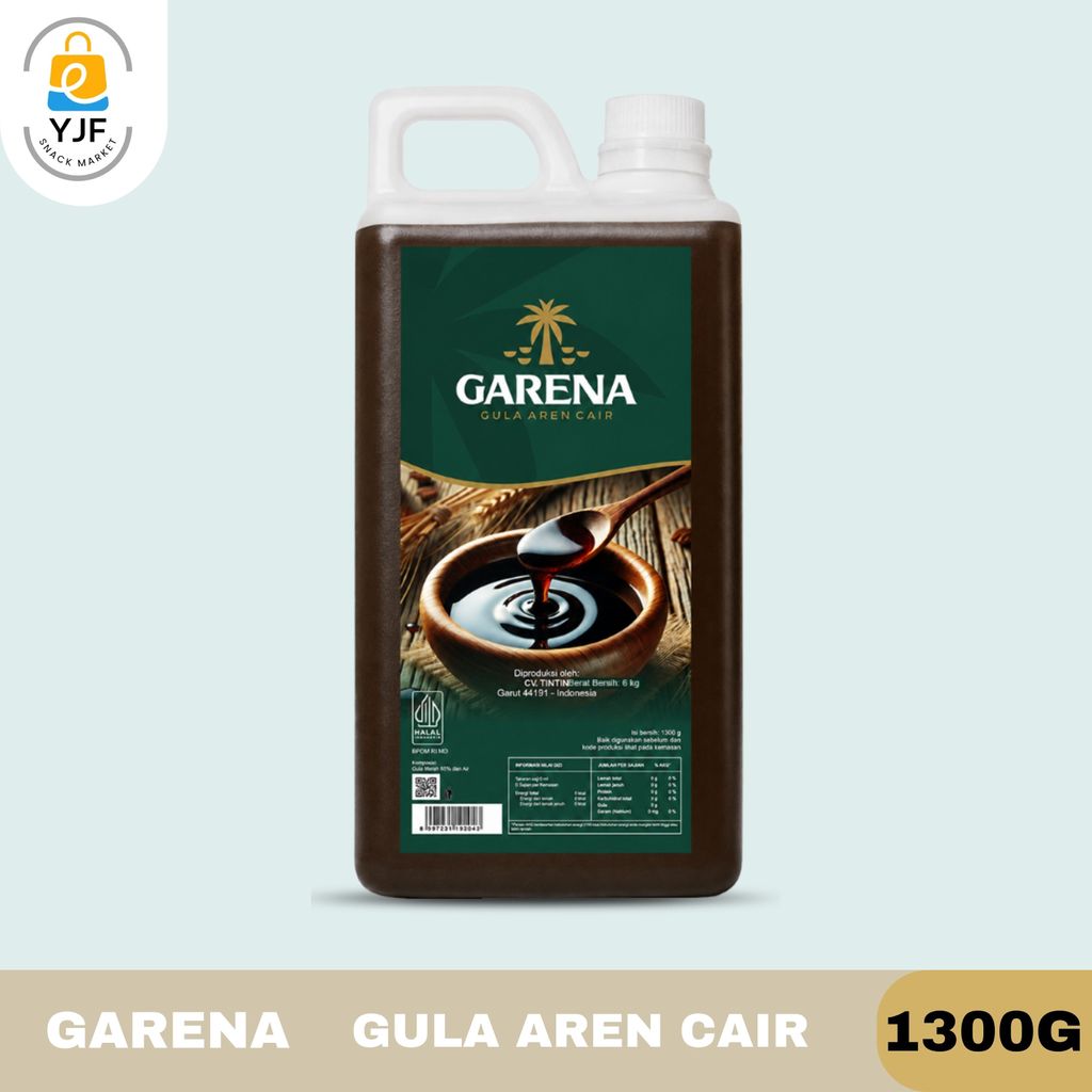Garena Gula Aren Cair 1300g / Palm Sugar Syrup / Gula Aren Liquid / Sirup Gula Aren / Gula Merah / G