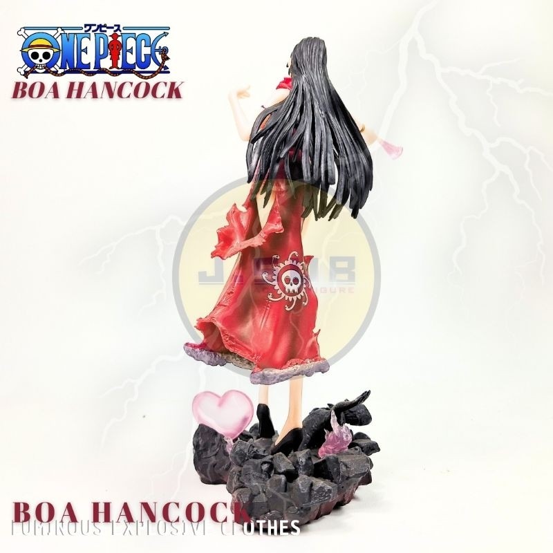 Action Figure Boa Hancock Statue Onepiece Cast Off LED Luminous Explosive Clothes     Berkualitas