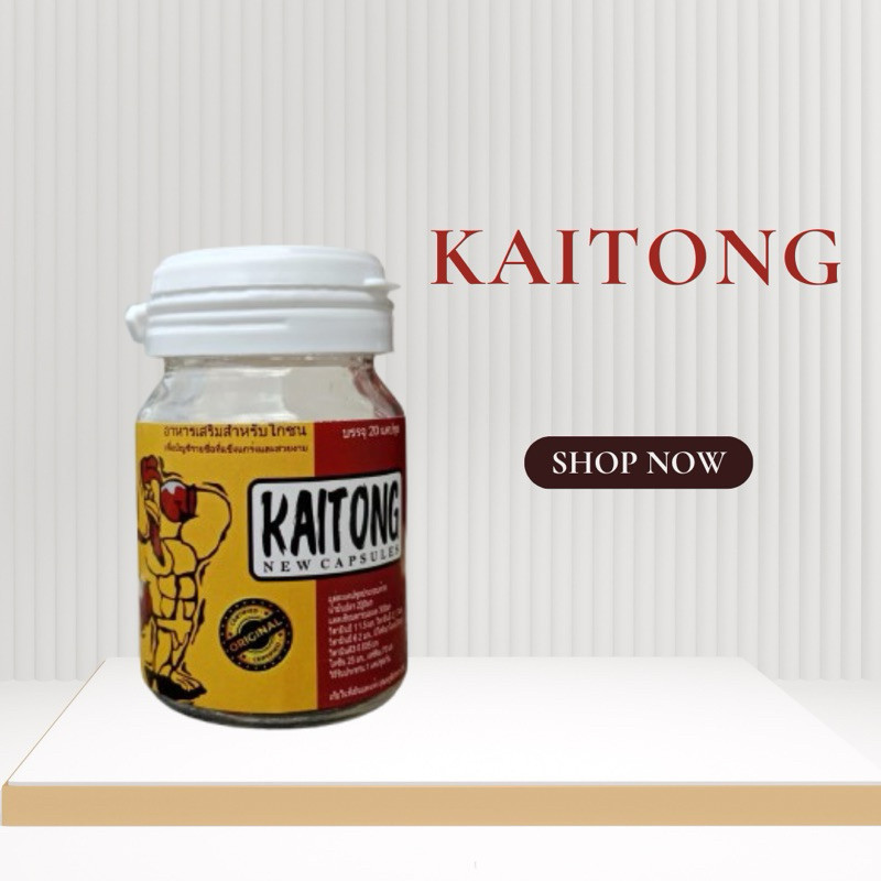 20 Kapsul - KAITONG DOPING AYAM LAGA ORIGINAL THAILAND  TERLARIS Kaitong