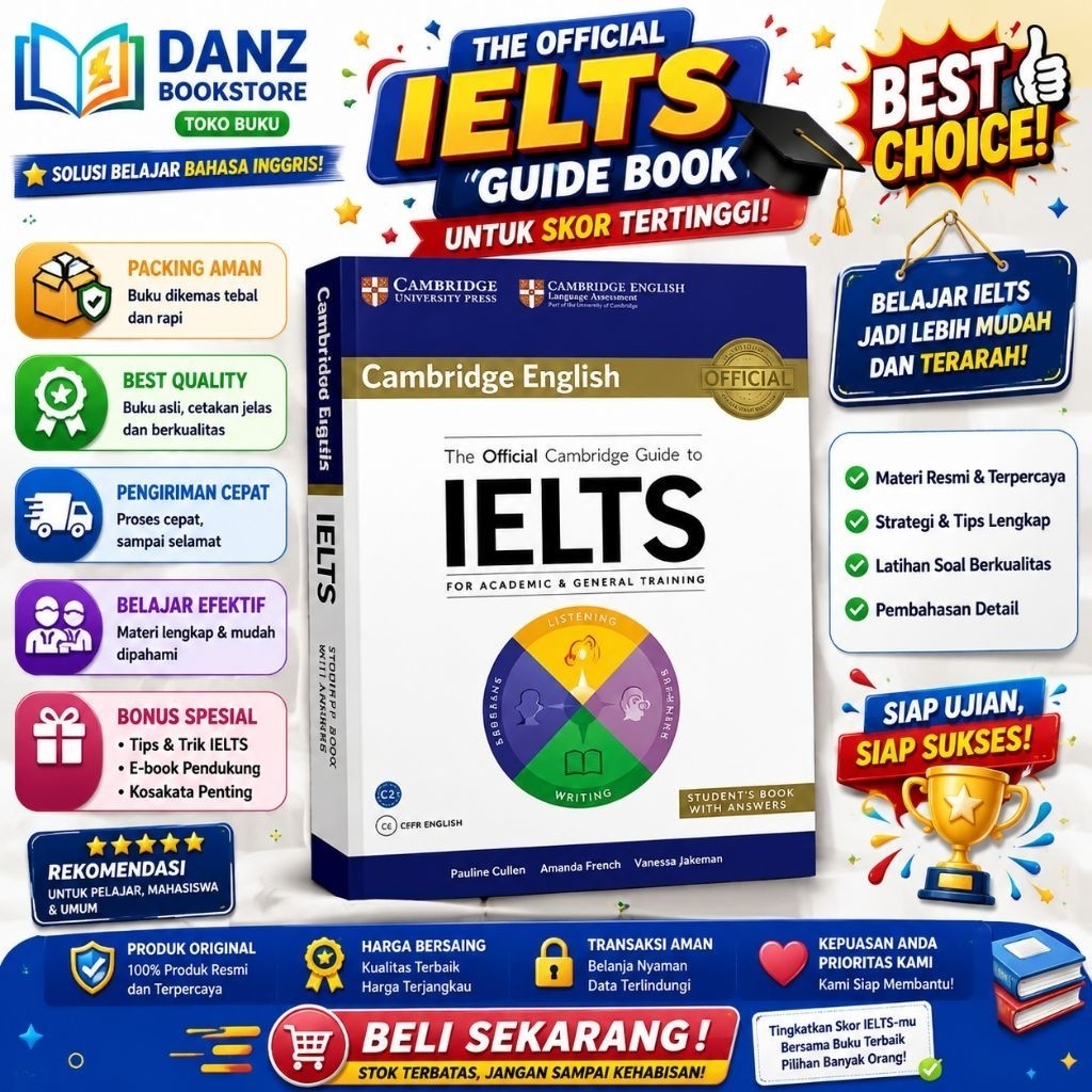 The Official Cambridge Guide to IELTS - Buku Persiapan IELTS Skor Tertinggi