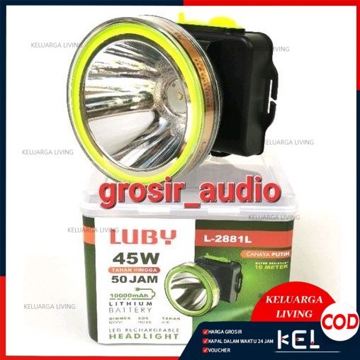 SENTER KEPALA LUBY L2881L 45W ,SENTER KEPALA LUBY L2881K ,SENTER HEAD LUBY 2881 ,LUBY 2881 ORIGINAL