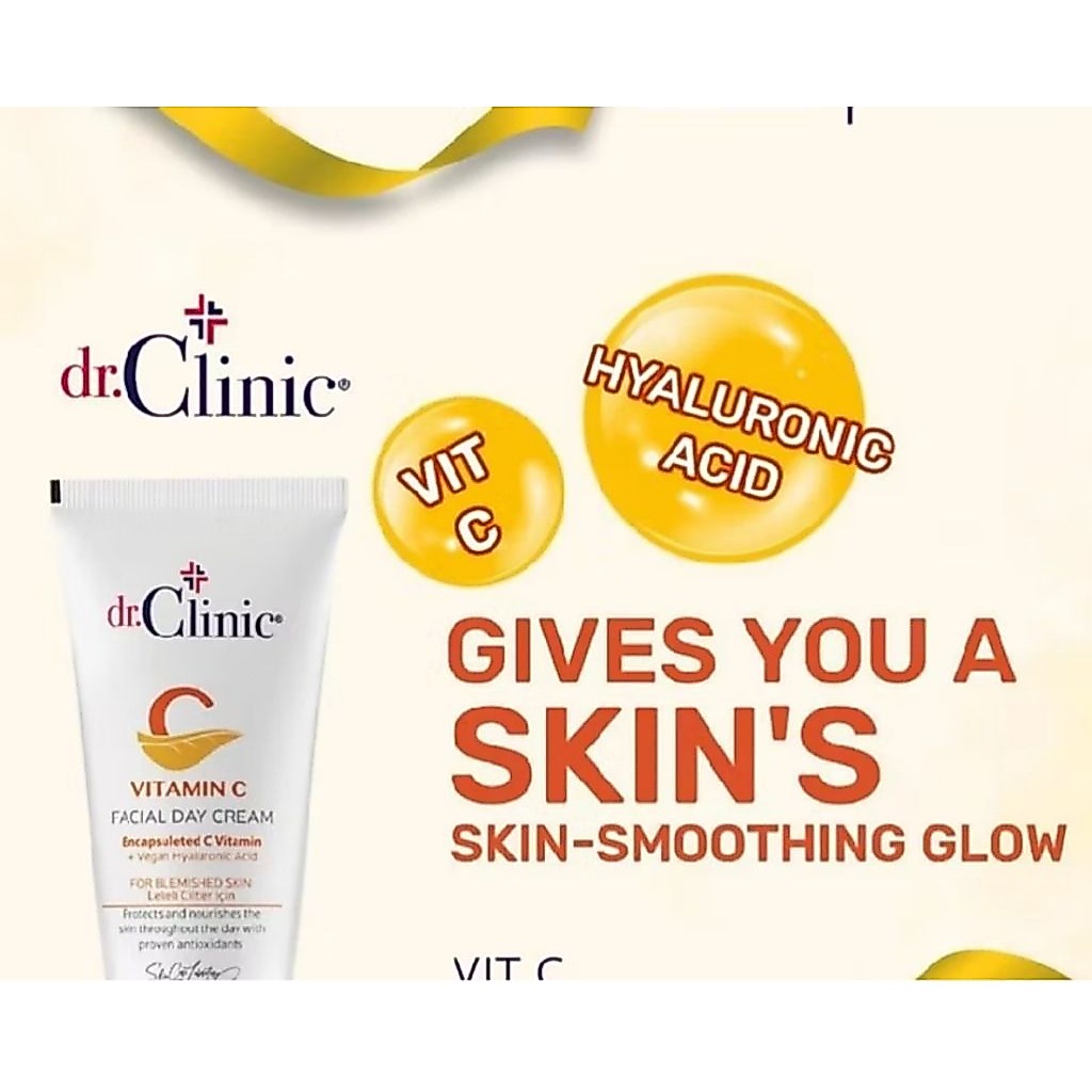 dr. clinic Vitamin c facial day cream, cream siang mengandung vitamin c