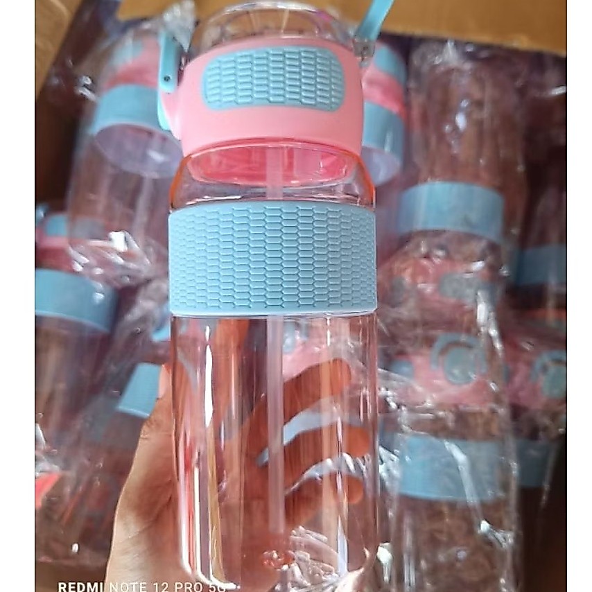 botol polos style hydrate 600ml-pink biru