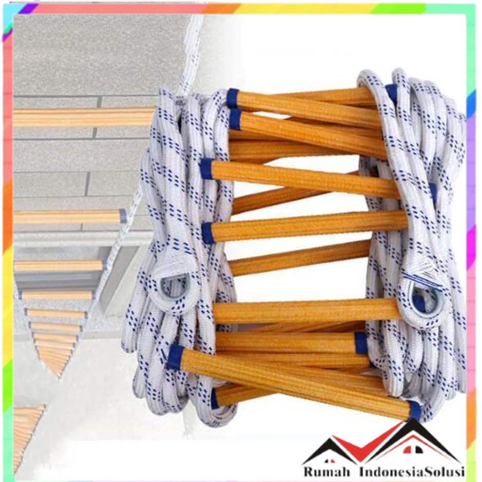 

- OLOEY Tangga Tali Gantung Darurat Fire Escape Ladder - OL5 -