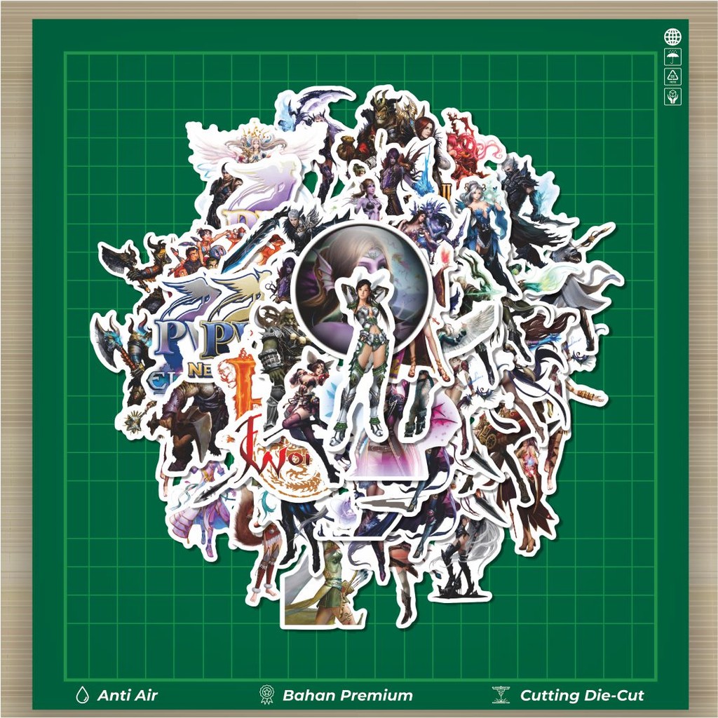 

HOT 50 PCS Stiker Game Perfect World Stiker Fashion Cars Decal Dingin Kartu Album Custom Vinyl Anti Air- Sticker Aesthetic Buku Journal Koper Casing HP Tablet Laptop Helm Motor Botol Minum