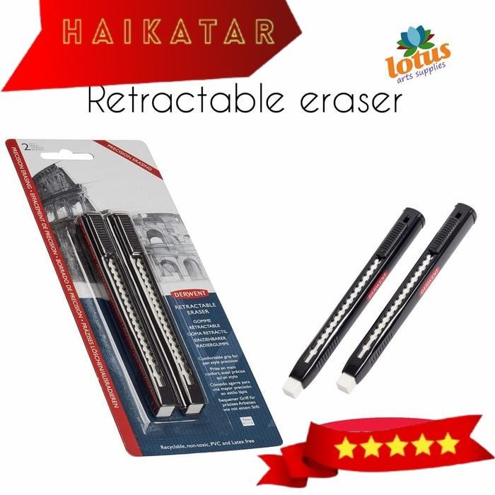 

Derwent Retractable Pen Eraser set 2 Blister Pack