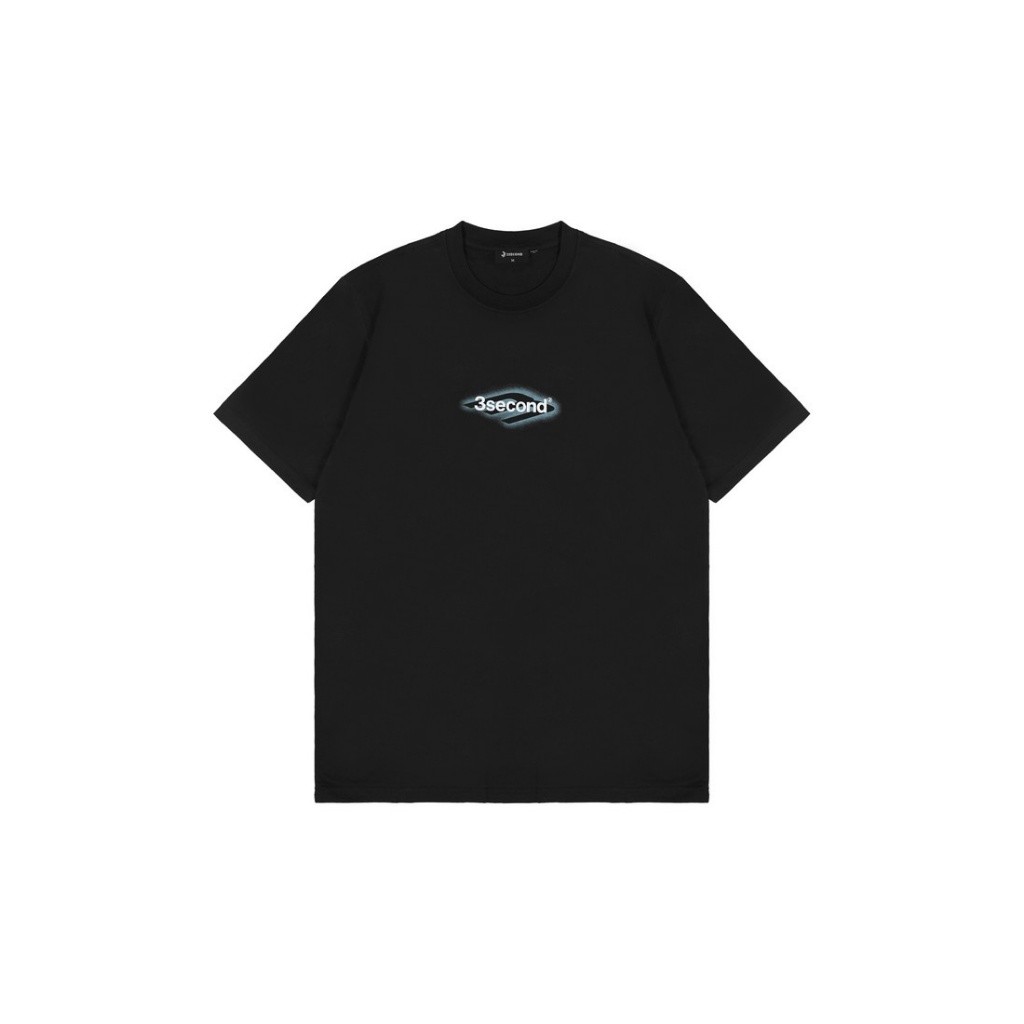 Kaos 3second Pria Hitam - Size XXL (Double XL)