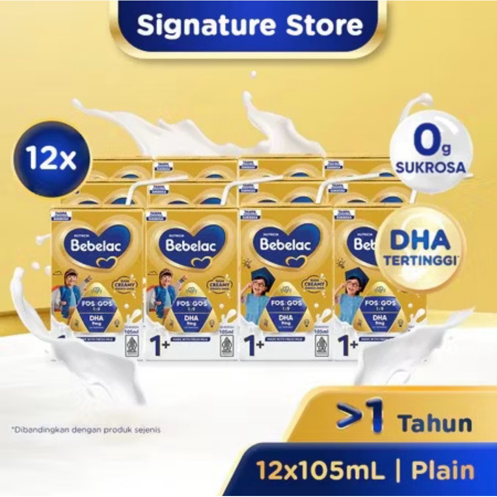 

Bebelac Susu Formula Cair Rasa Plain 105ml x 12 (Bebelac UHT)