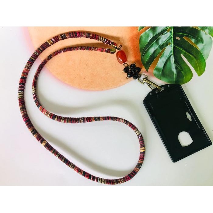 

READY Lanyard Tali Kalung Strap Name Tag ID Card Etnik - Polos