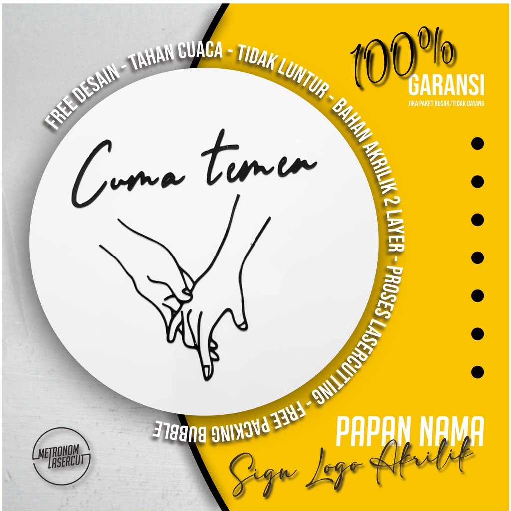 

Papan Nama Toko Logo Sign Cafe Akrilik Custom Premium Signage Pop Up - Bukan Neon Box