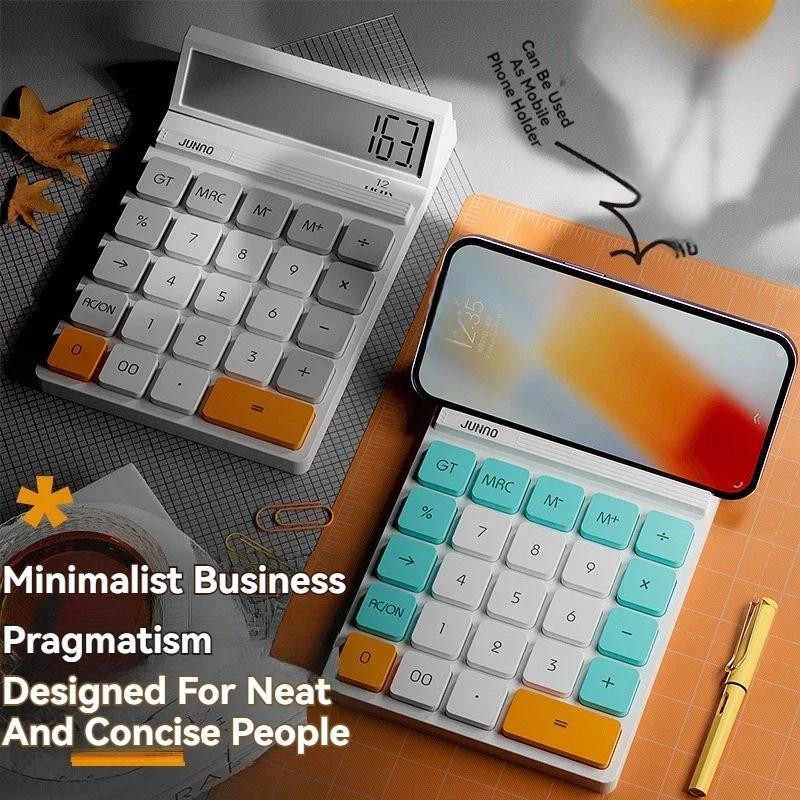 

Office Calculator Goddess Model with Mobile Phone Holder Accountants Large Screen Financial Calculator for Home School Office