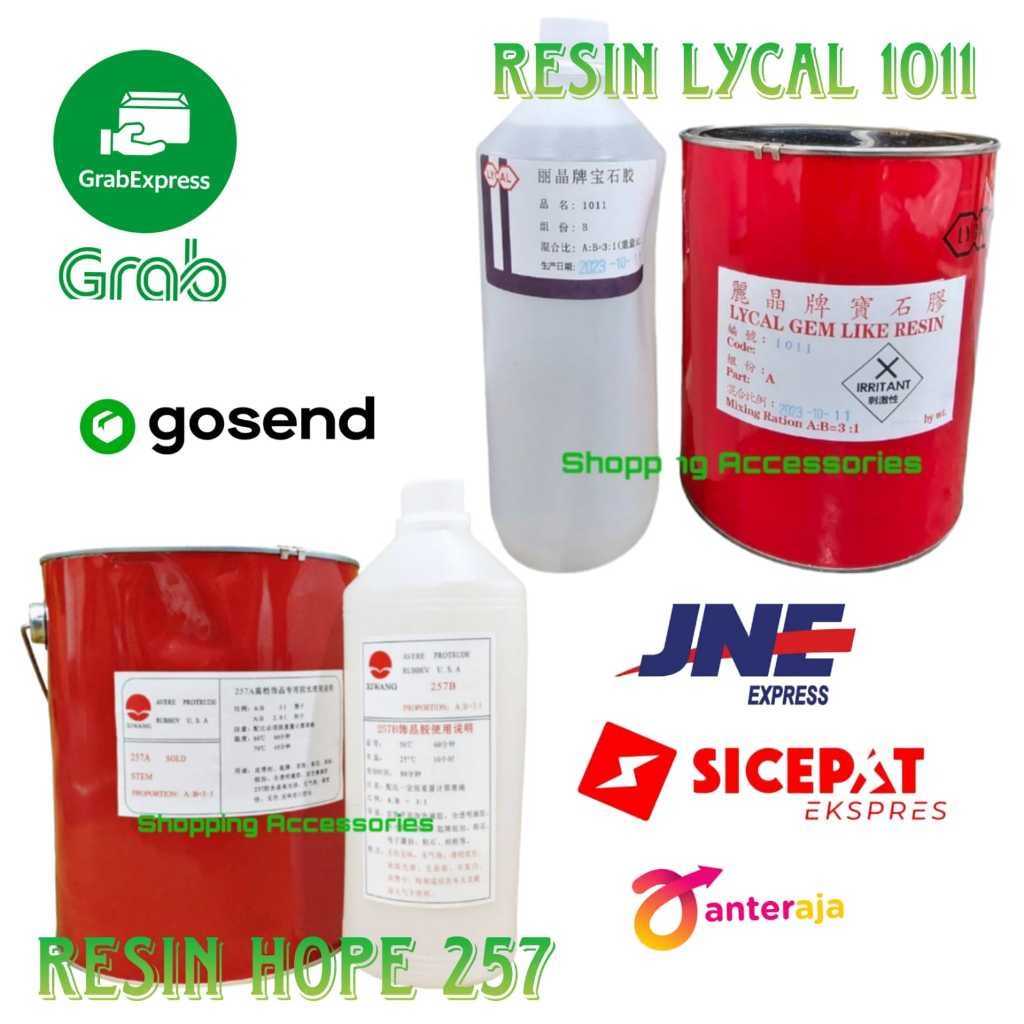 TERLARISResin Bening Lycal Keras dgn Katalis - Lycal 1011 - 1 set
