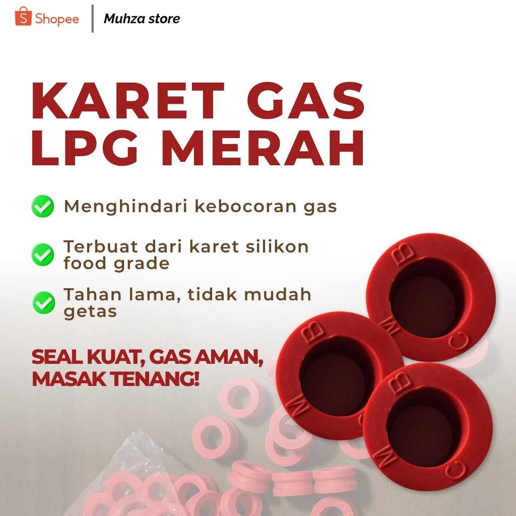 Karet Gas Elpiji Anti Bocor Pengaman Regulator Gas 3kg 12kg