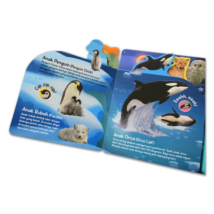 

Buku Bersuara Anak Hewan Lucu 10 tombol suara hewan (Bahasa Indonesia & English)