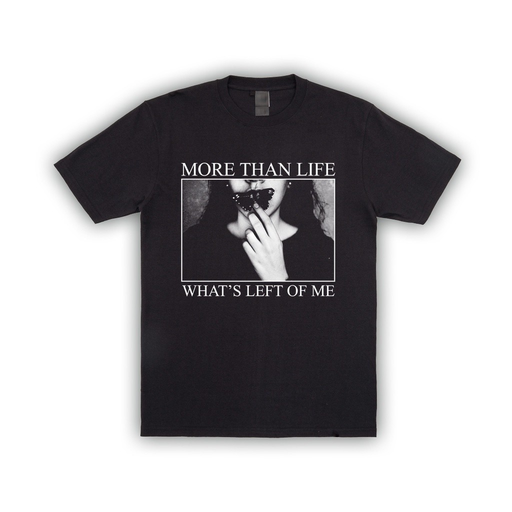 (COD) Baju Band - More Than Life What's Left On Me T-Shirt & Kaos Tanpa Jaitan Samping - Pria Wanita