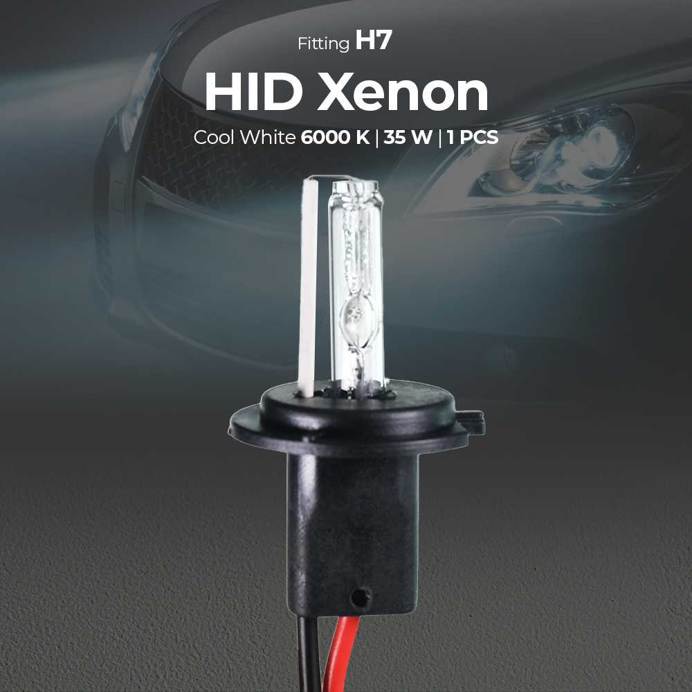 COD Headlamp Halogen Xenon Lampu Depan Mobil Model LED COB H1 H4 H7 Warna Putih 34 W Super Terang FO