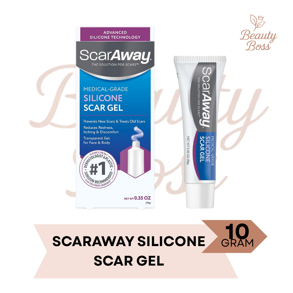 ScarAway Scar Away Silicone Scar Gel Hypertrophic Keloid Pemudar Penghilang Penyamar Bekas Luka ORI 