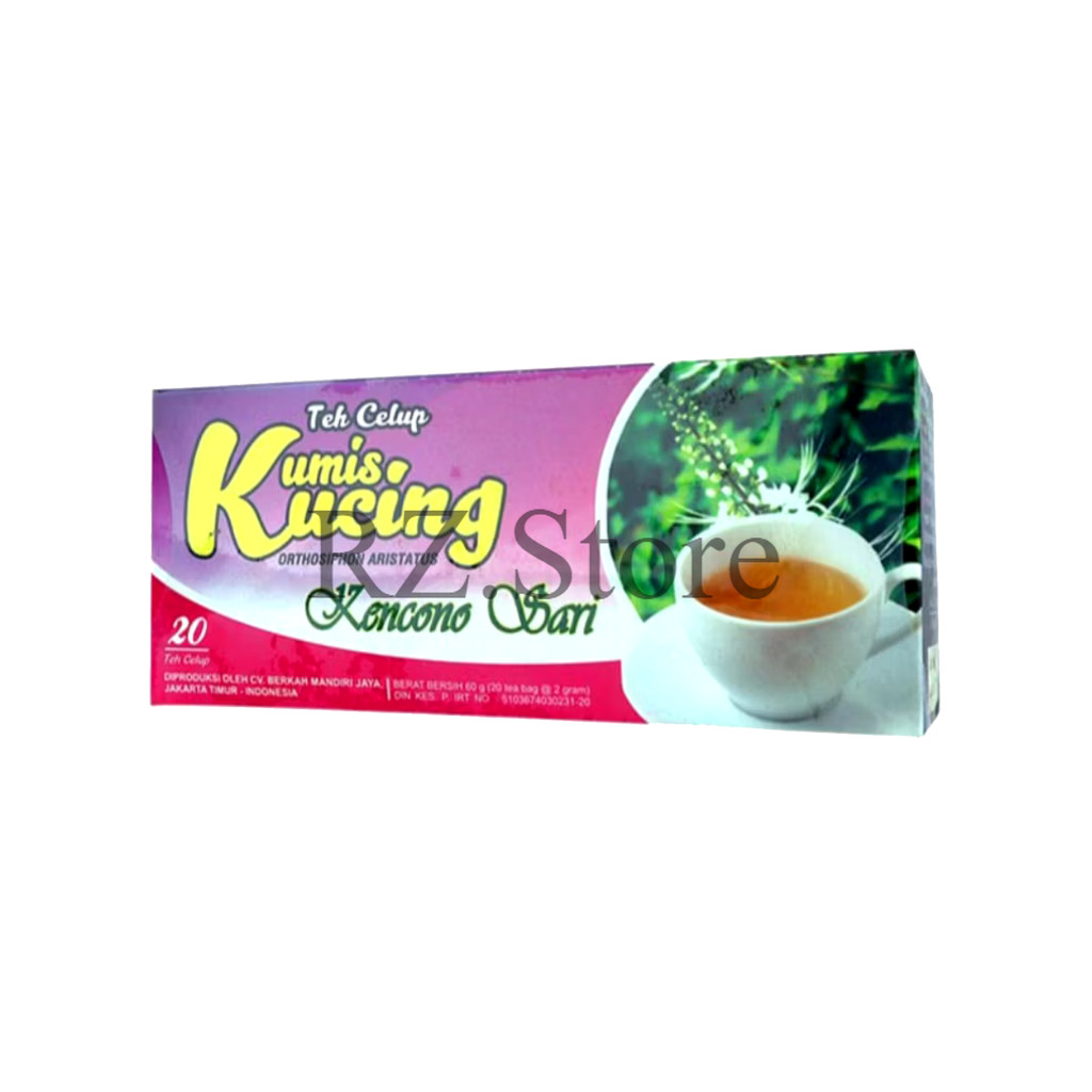 

Teh Herbal Organik Kumis Kucing Kencono Sari – 100% Alami Isi 20 Kantong