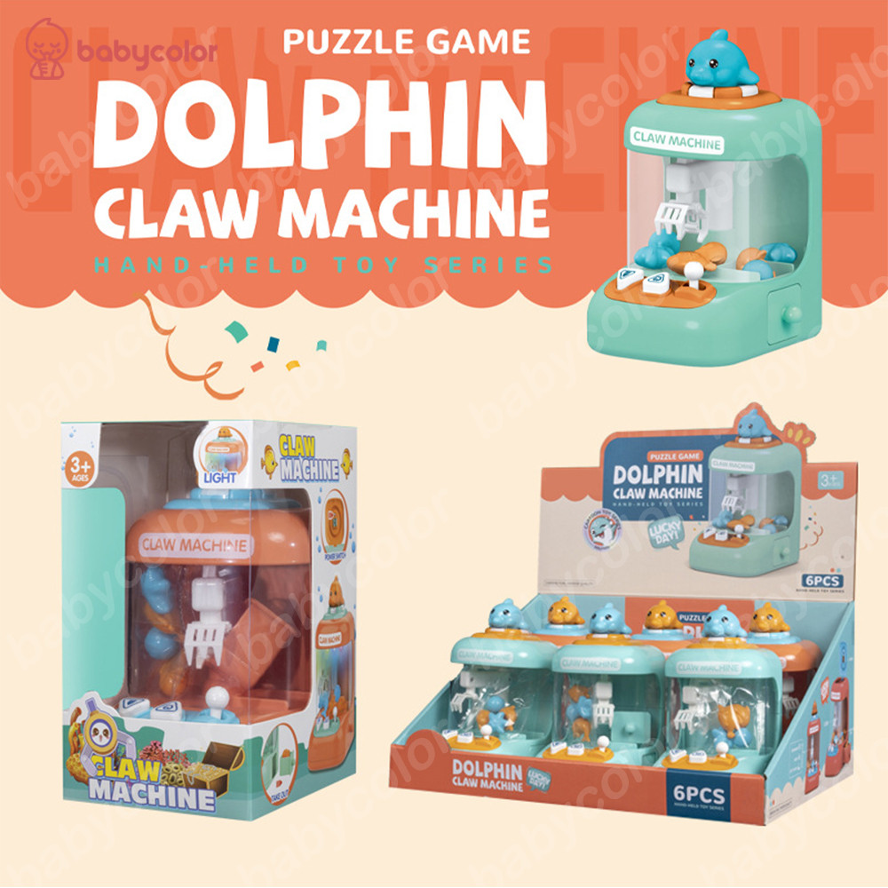 ASM.SHOP BABYCOLOR Mesin Capit Mini Mesin Capit Boneka Claw Machine Mainan Mesin Capit Mini Capit Bo