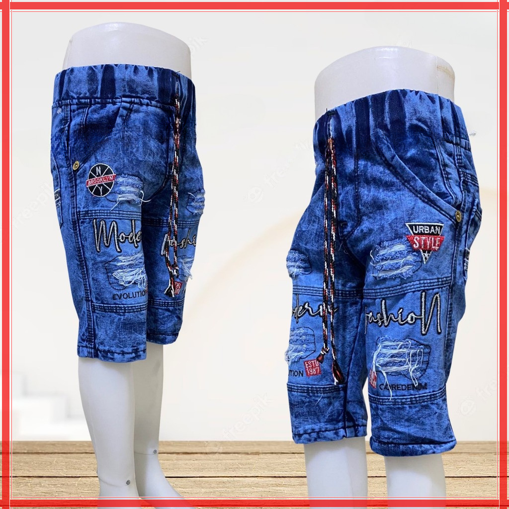 BARU REG-03 Celana Jeans Sobek / Celana Jeans Pendek / Celana Jeans Anak / Celana Jeans Pendek Anak 