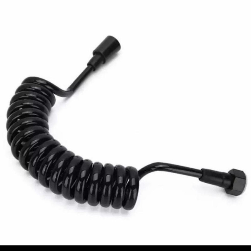 selang spiral hitam / selang shower hitam