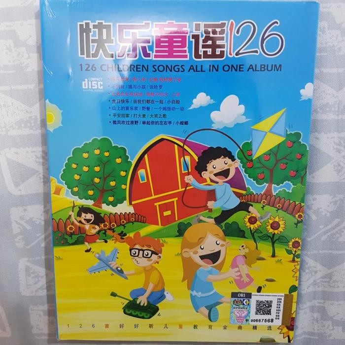 CD Lagu Anak anak mandarin isi 2 disc Import Original