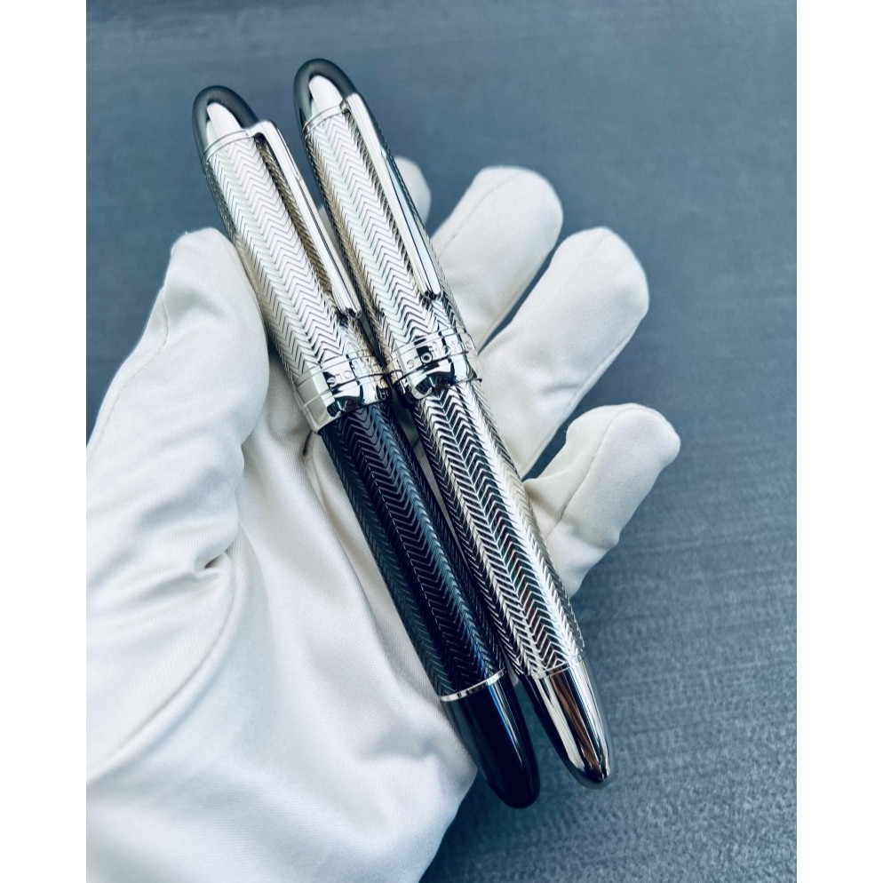 

Montefiore Signature Ball Pen Premium Metal Body Schmidt 888F Ink Classic 149 Style Fountain Pen Stationery Gift for Executives