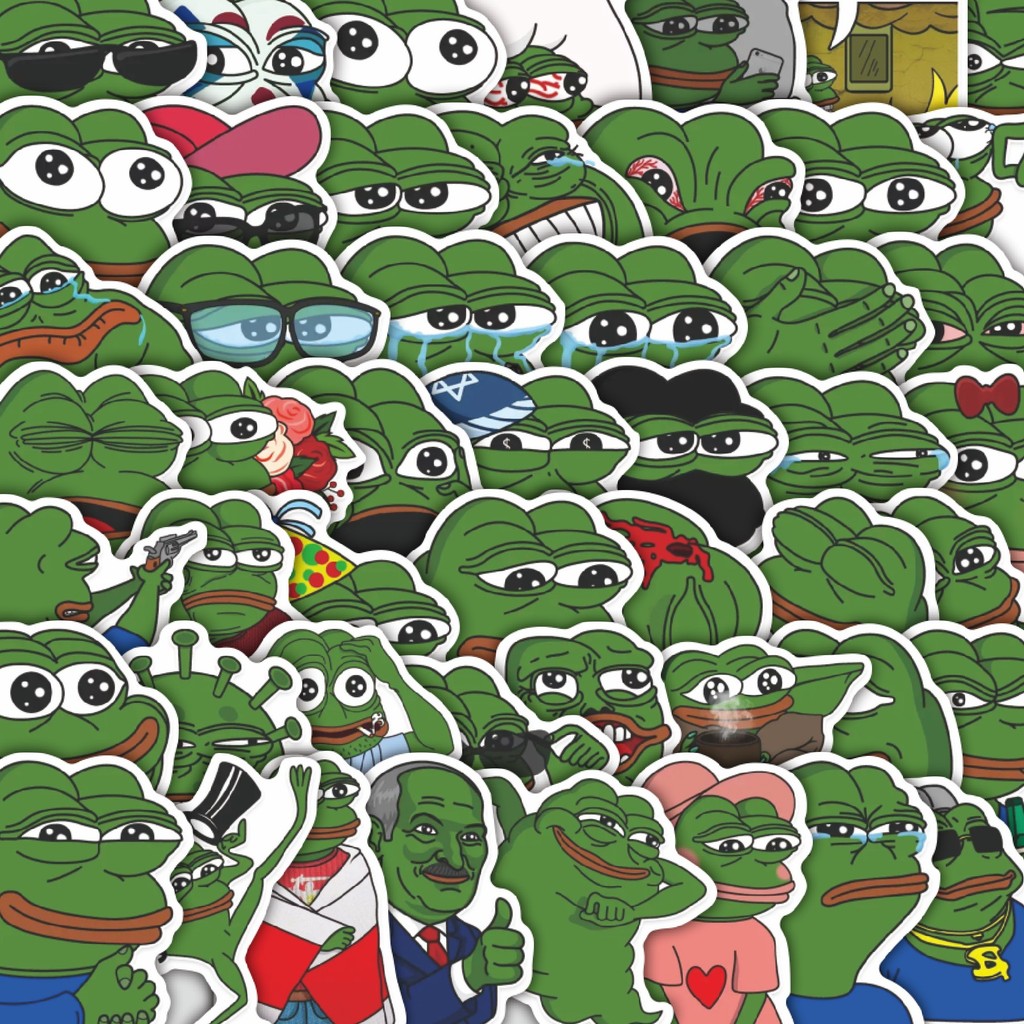 

Stiker Cutting Pack Stiker Meme Pepe The Frog Isi 100Pcs Series Aesthetic Lucu Keren Untuk Koper Bahan Vynil