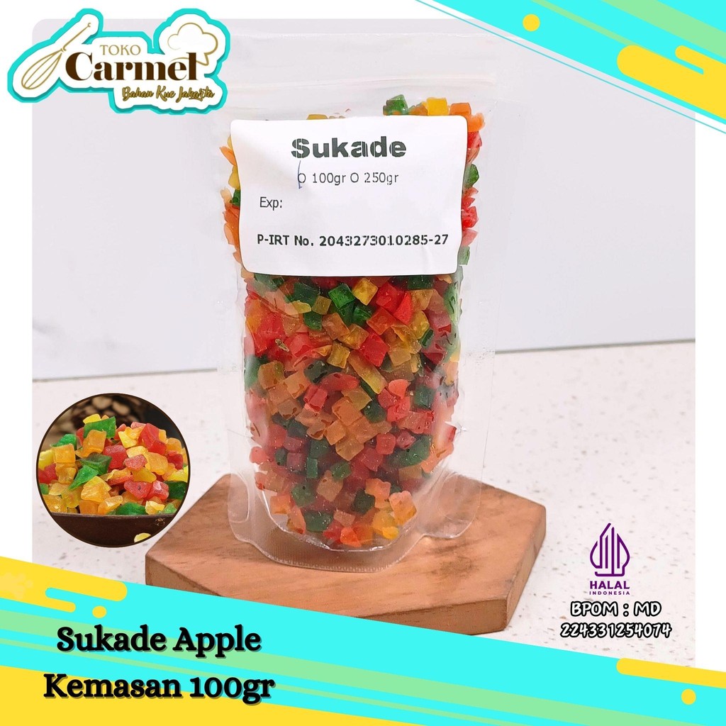 

Sukade 100gr - Manisan Buah Kering Campur 4 Warna