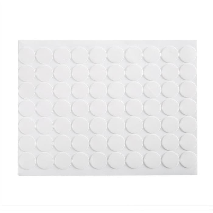 

70pcs Dobel Tip Double Tape Sided Foam Adhesive Bening Bulat Multifungsi 2WS327