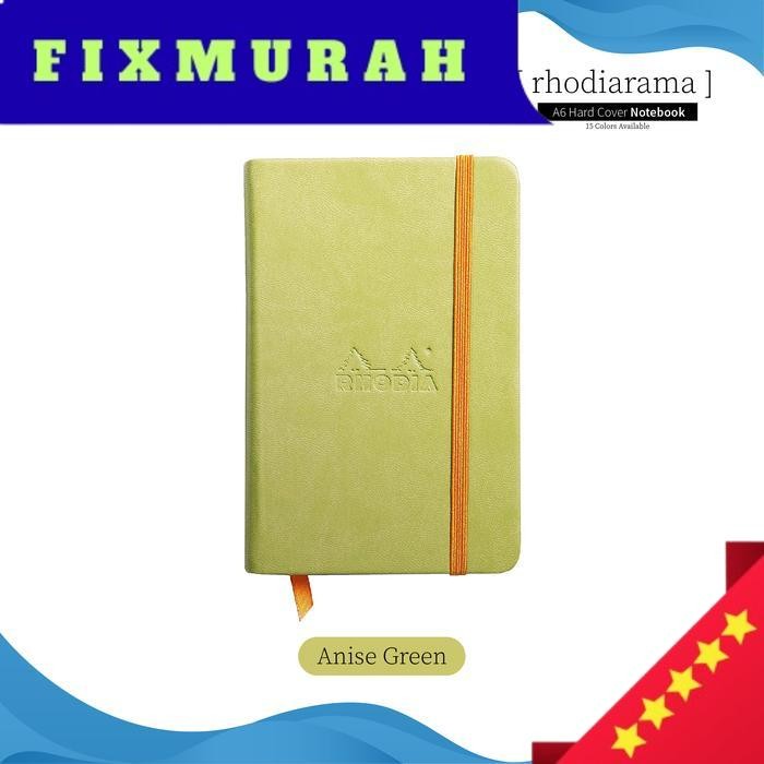 

Buku Catatan Rhodia Rhodiarama A6 Blank Paper Hard Cover Notebook - ANISE GREEN