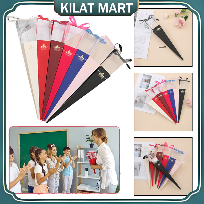 

（Barang Spot）Plastik Bungkus Bunga 10 Pcs / Plastic Single Flowers Cellophane / Plastik Bunga Satuan / Kertas Bunga