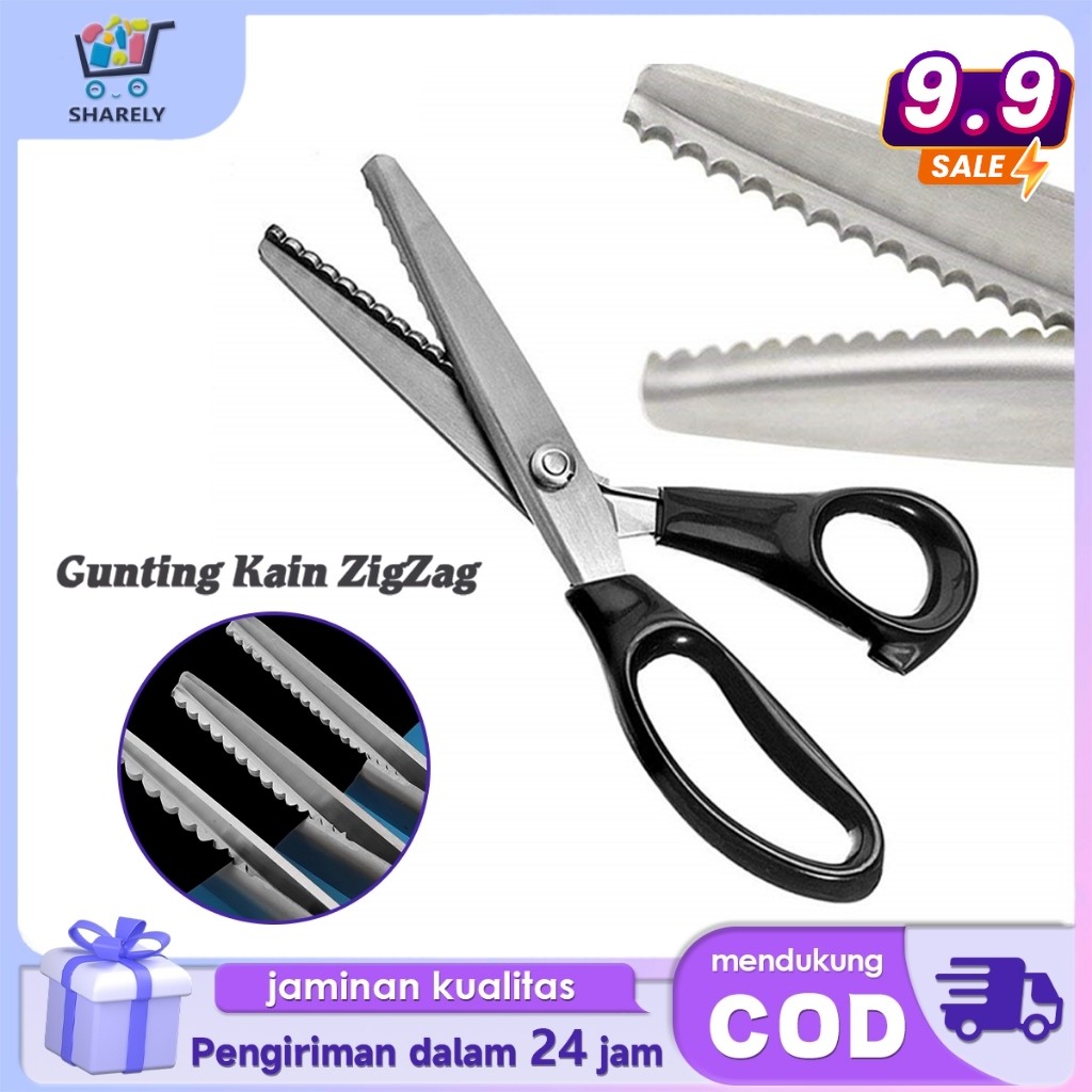 

Gunting Kain Gelombang 7mm Gunting Gerigi Bulat Gunting Kain Kertas Penjahit Gelombang