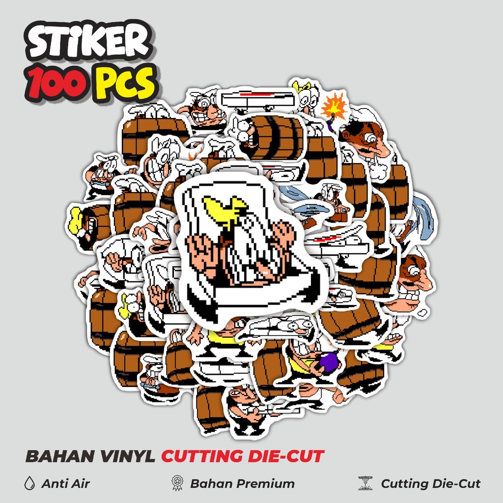 

Terbaru! 50 pcs Pizza T Pepi V23 Dekorasi Lucu Kreatif untuk Notebook, Skateboard, HP