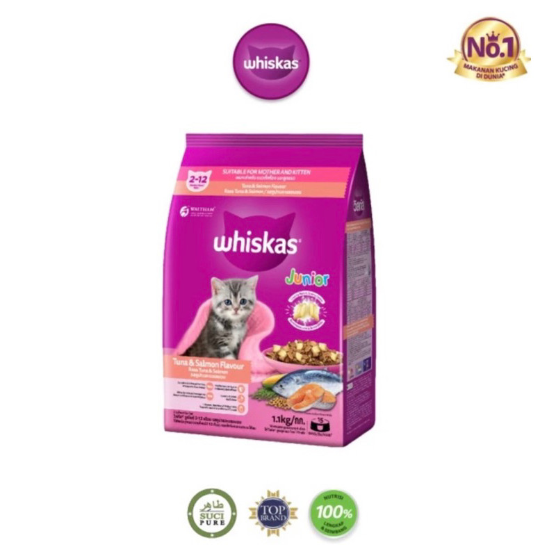 Whiskas Junior Tuna Salmon 1.1kg