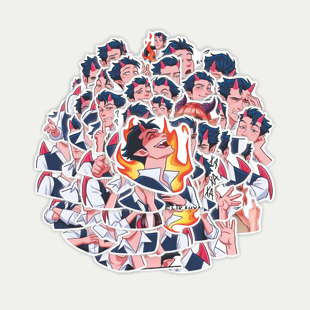 

Sticker Pack Stiker Devils Man | Sticker TUMBLR | Stiker LAPTOP KOPER HELM