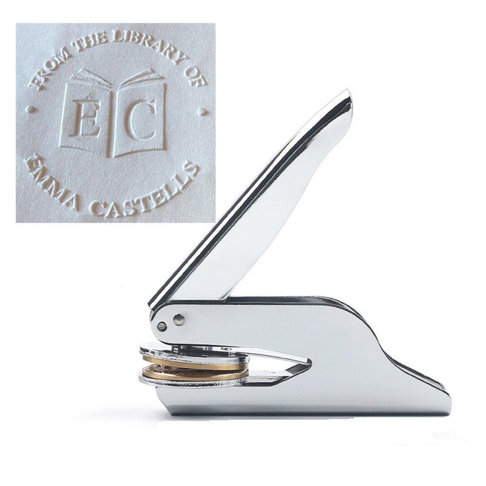 

Personalized Book Embosser Custom Library Embosser Seal Customized This Book Belongs To,Custom Book Stamp from the library of