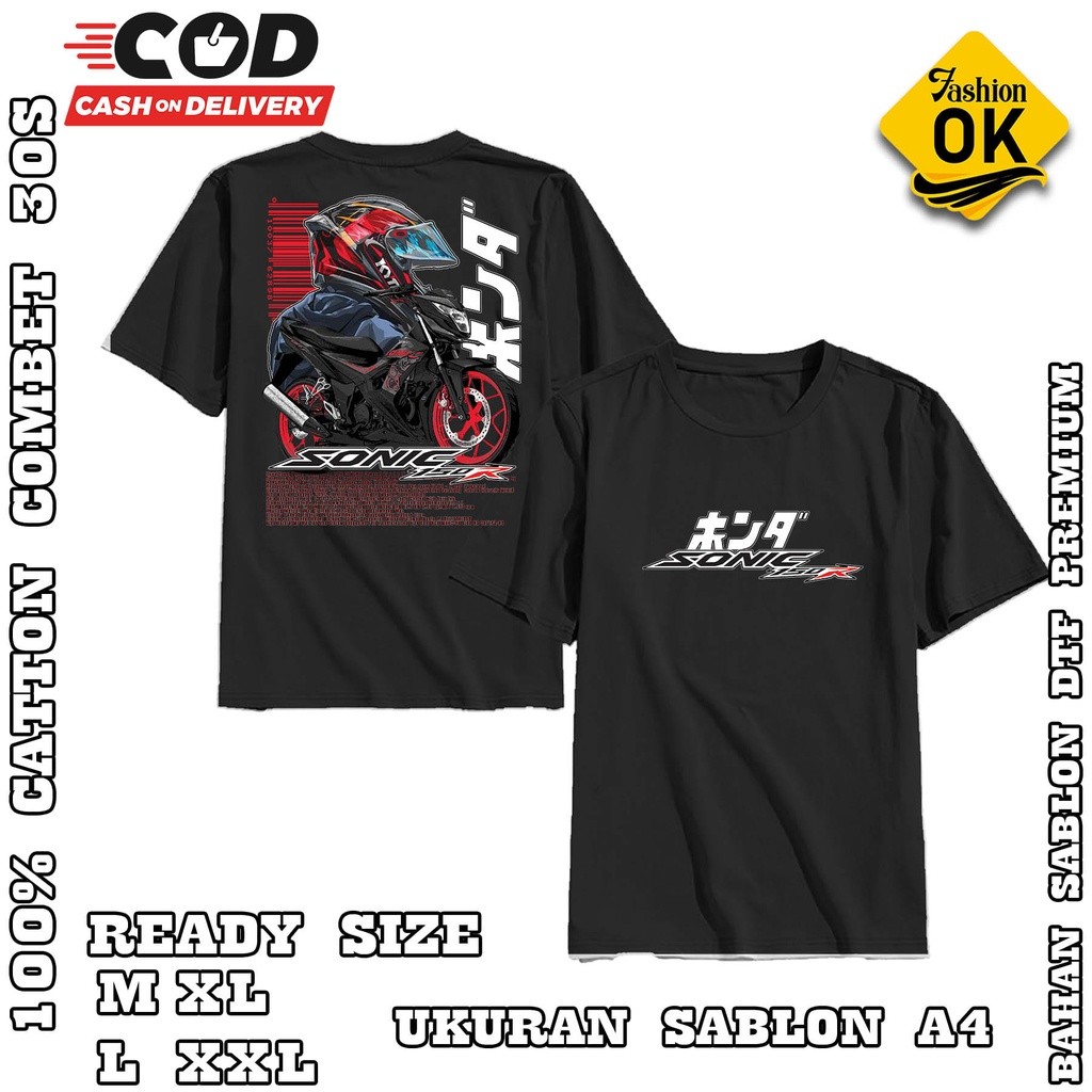 Kaos Baju Motor Honda New Sonic 150R Kaos Otomotif